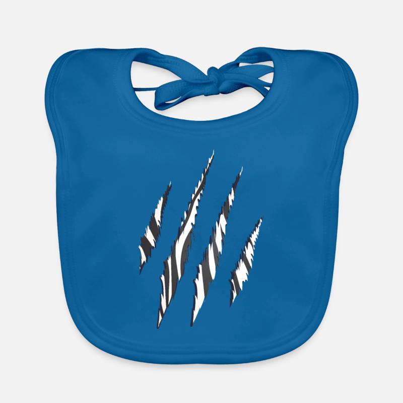 Zebra Zebra Pattern Claw Pattern Organic Baby Bibs
