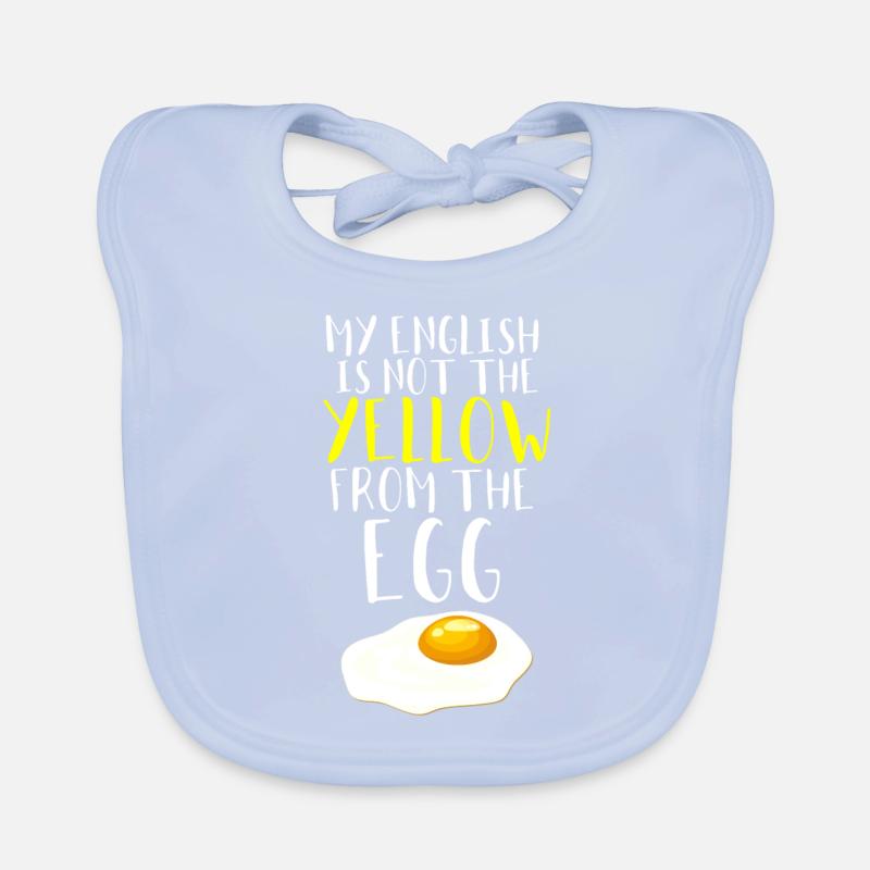 Egg fried egg Denglisch Organic Baby Bibs