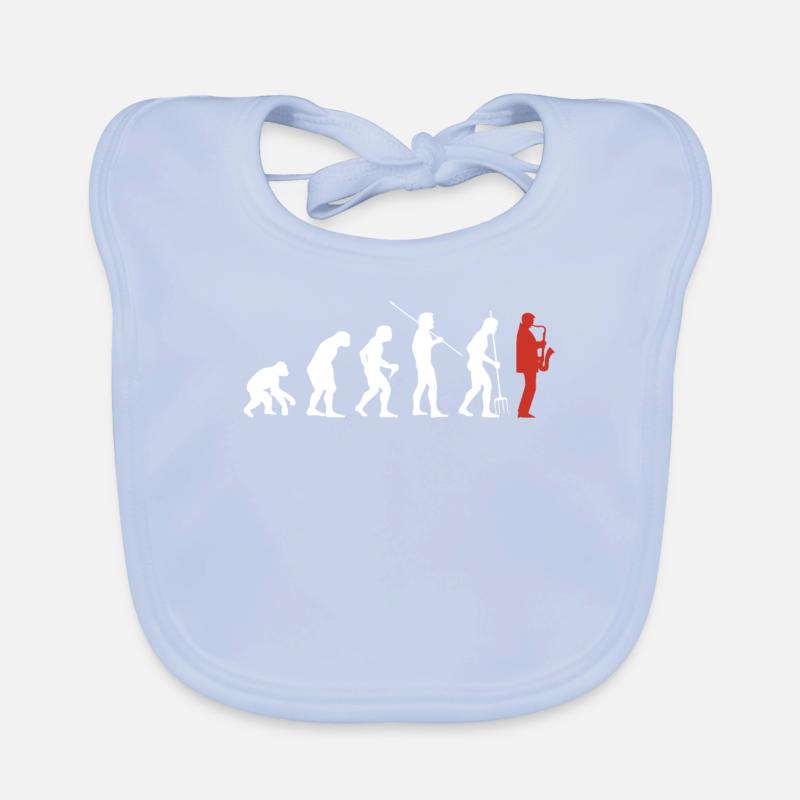 Evolution Saxophon Baby Bio-Lätzchen