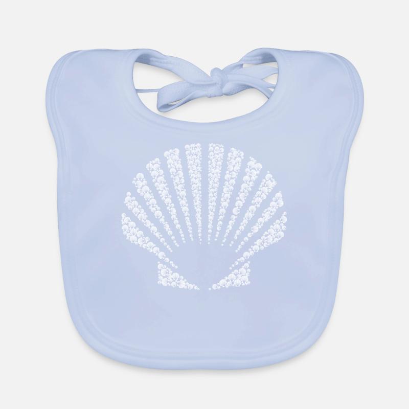 Shell of small shells Organic Baby Bibs