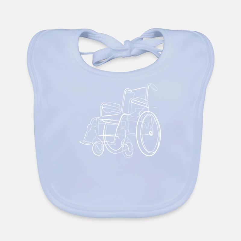 Rollstuhl Handicap Baby Bio-Lätzchen