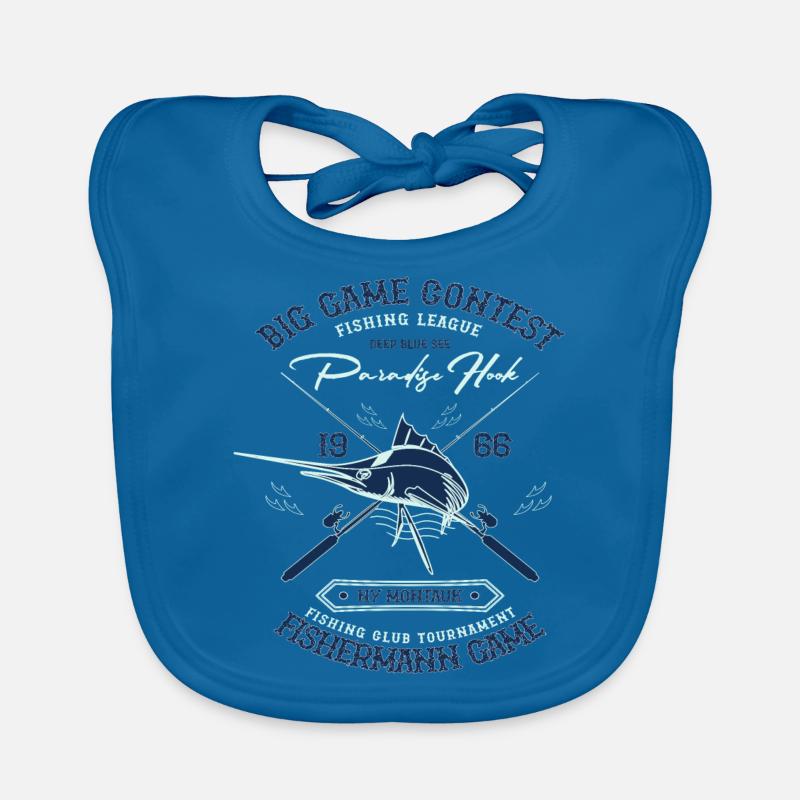 Big Game Contest Paradise Hook Mojo Design Tee Organic Baby Bibs