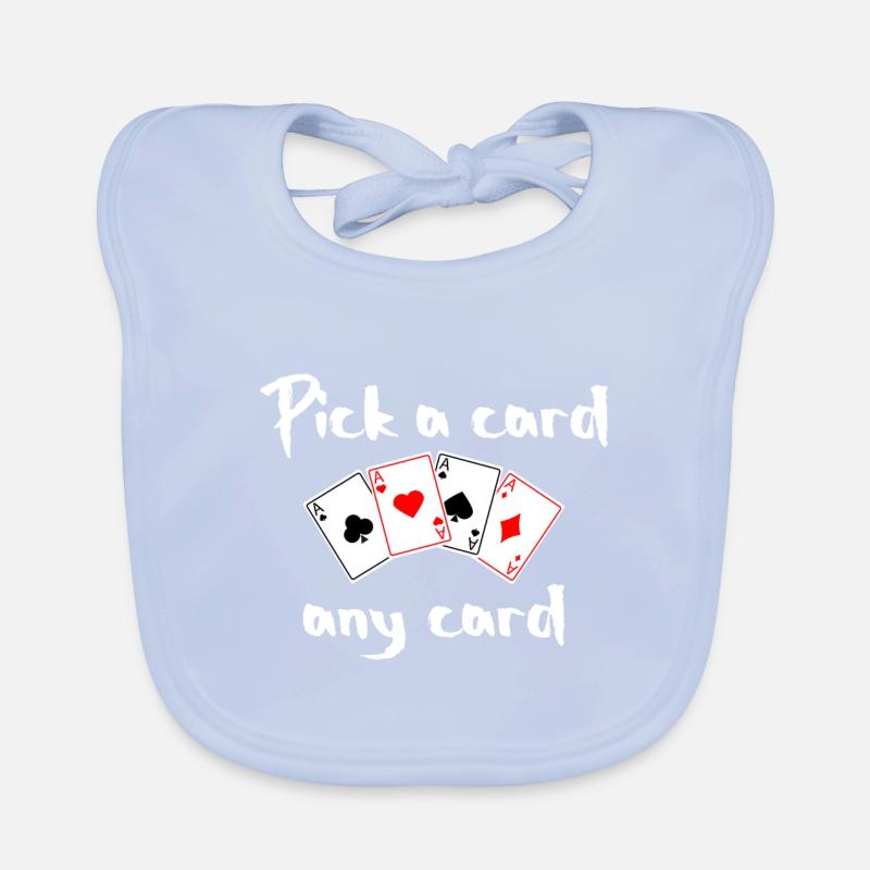 Draw a magic trick card Organic Baby Bibs