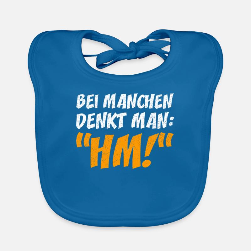 Bei manchen denkt man "Hm!" Baby Bio-Lätzchen