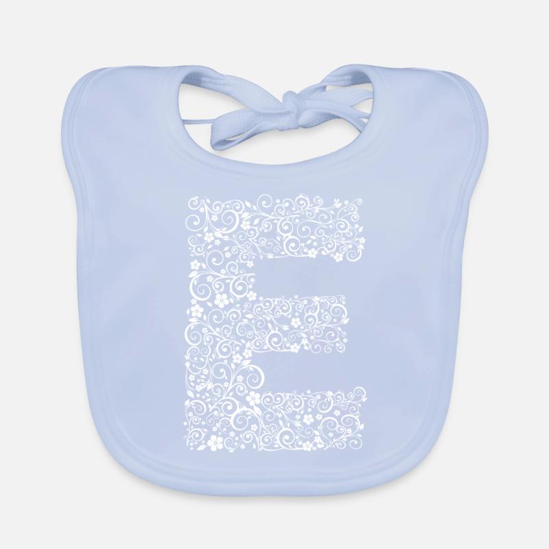 Buchstabe E Baby Bio-Lätzchen
