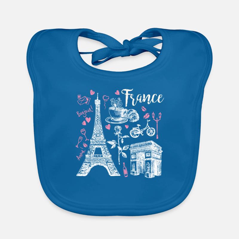 Frankreich Paris Baby Bio-Lätzchen