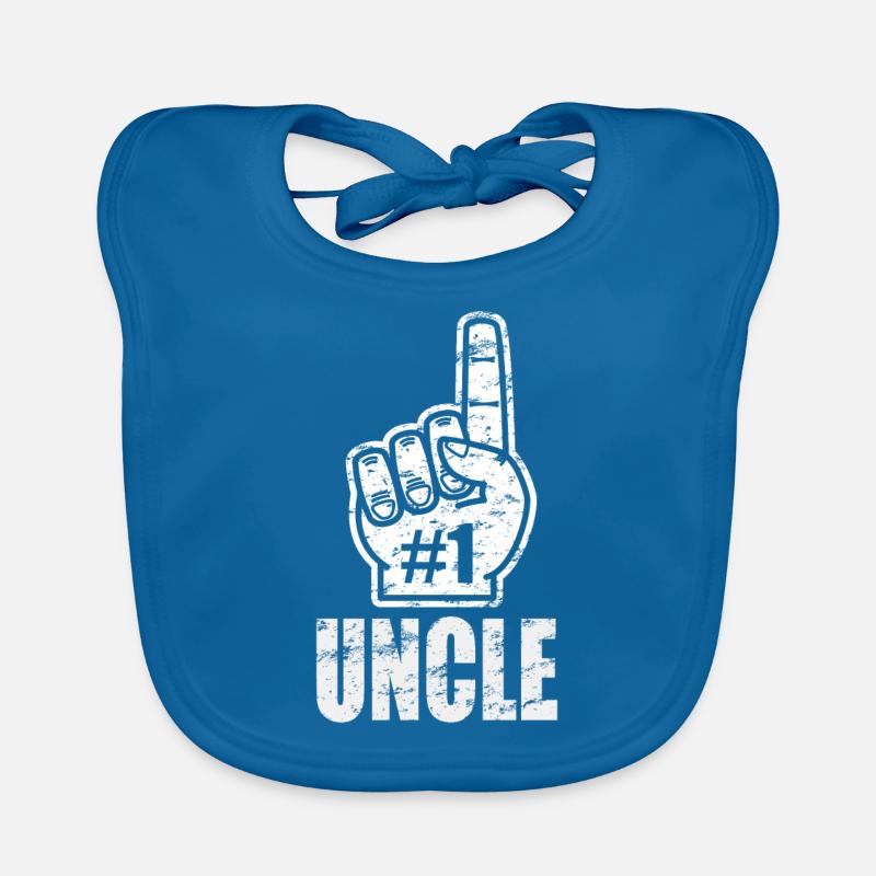 Nummer eins Onkel - Ich bin der Beste - Geschenk Baby Bio-Lätzchen