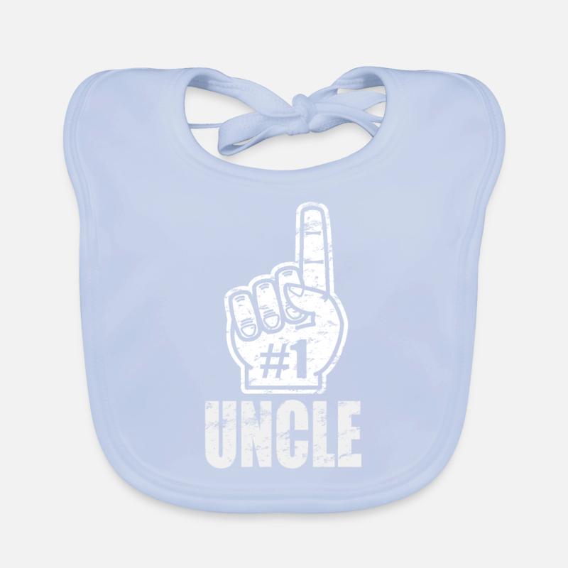 Nummer eins Onkel - Ich bin der Beste - Geschenk Baby Bio-Lätzchen