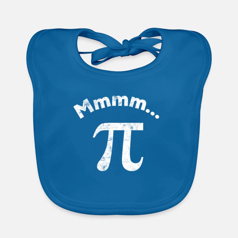 Mmm pi design and funny pi day graphics Organic Baby Bibs