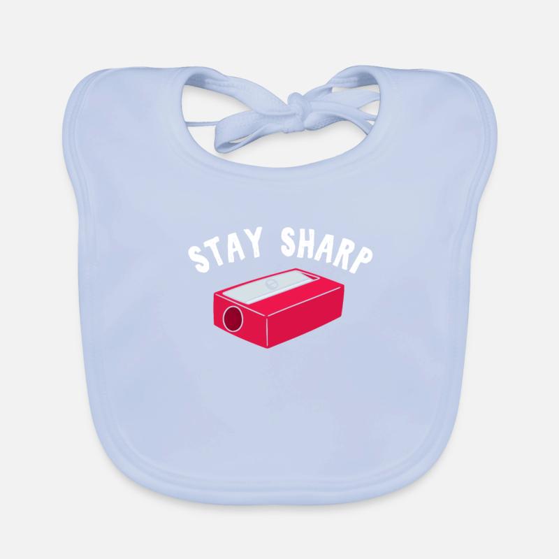 Teacher Stay Sharp Sharpener Schulmaterial Wortspiele Baby Bio-Lätzchen