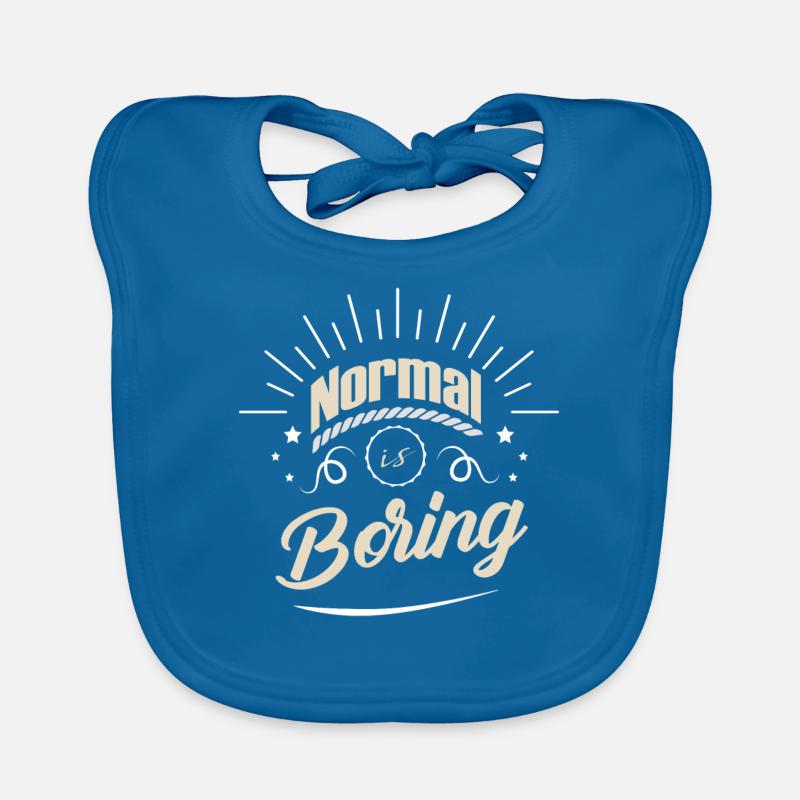 NORMAL IS BORING Organic Baby Bibs