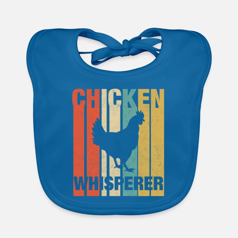 Chicken whisperer chicken Organic Baby Bibs