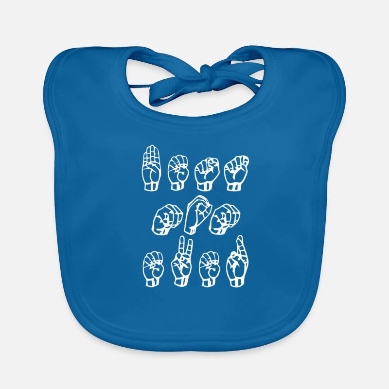 Sign language Organic Baby Bibs