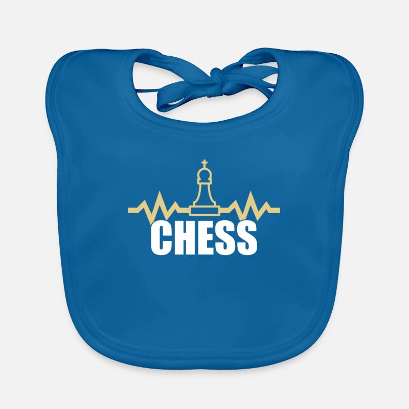 Échecs Bavoir bio Bébé