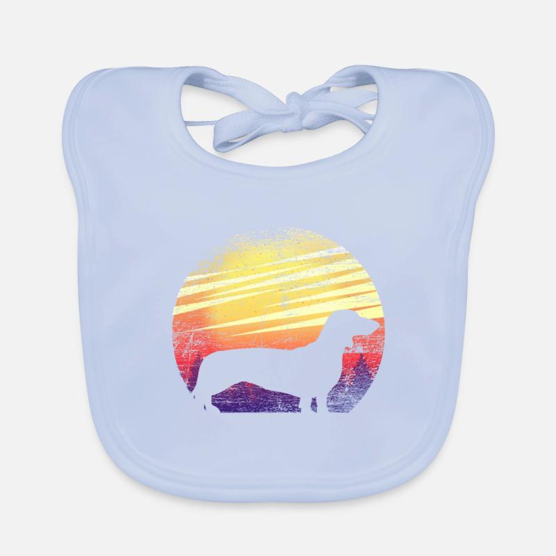 dachshund Organic Baby Bibs