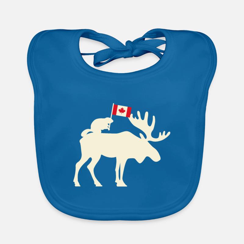 Drapeau du canada Bavoir bio Bébé