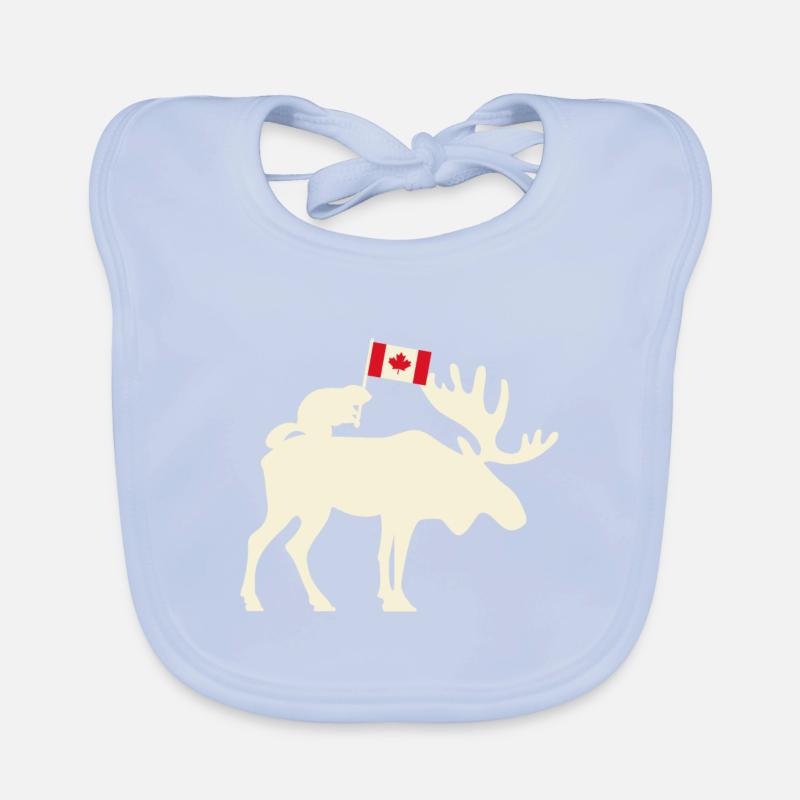 Drapeau du canada Bavoir bio Bébé