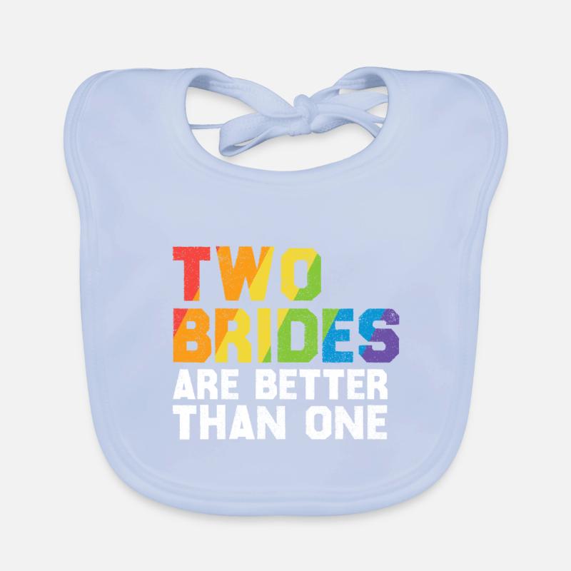 Braut LGBT Homo Ehe Baby Bio-Lätzchen