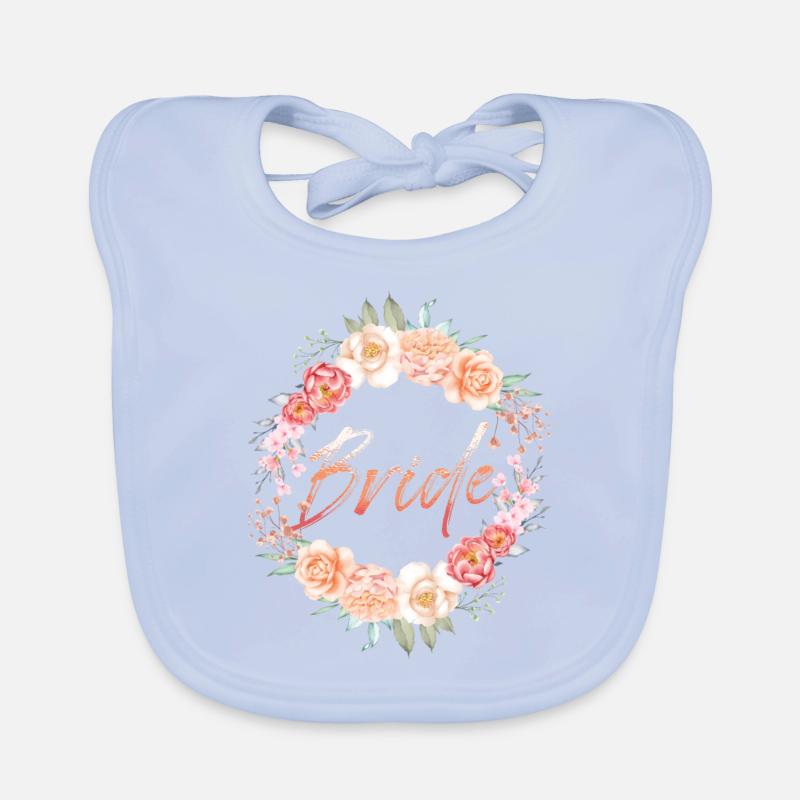 Braut Hochzeit Baby Bio-Lätzchen