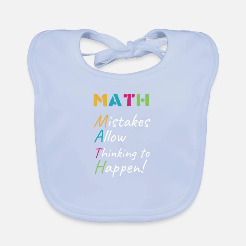 Math Math Math School Student Student Gift Bavoir bio Bébé