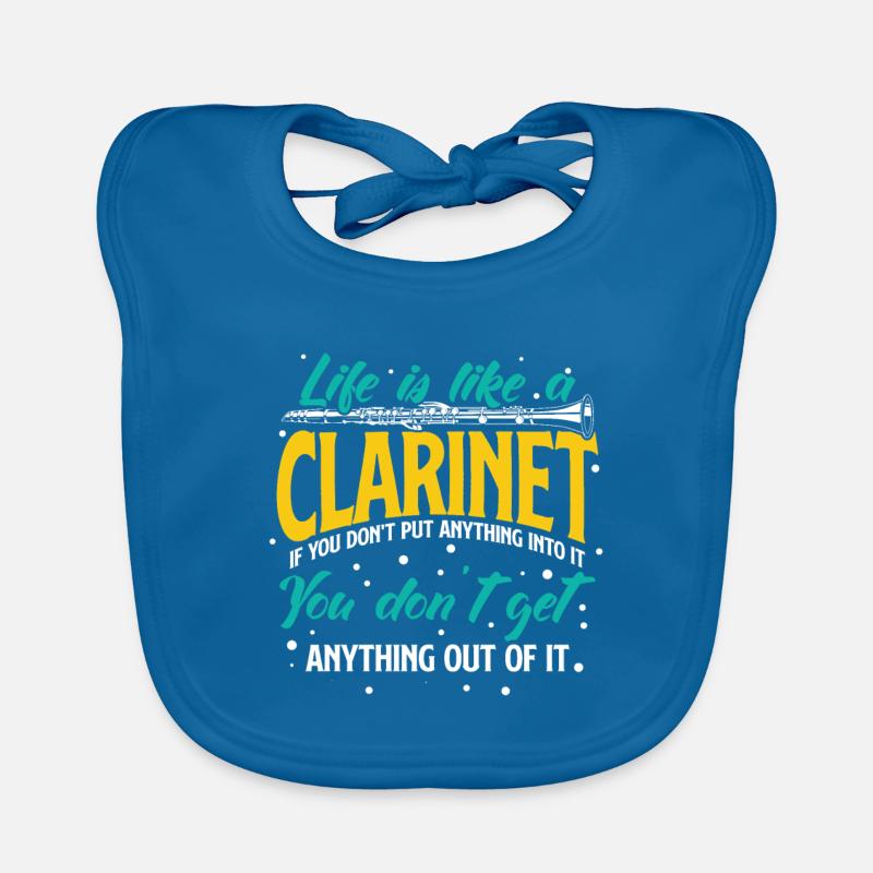 Klarinette Baby Bio-Lätzchen