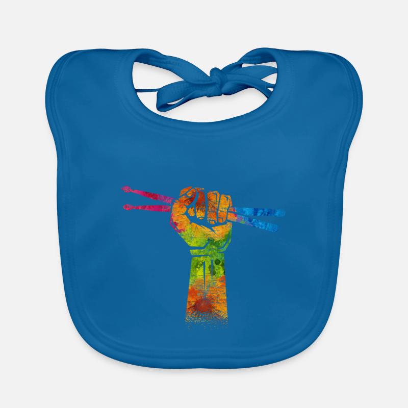Drum Drumsticks Organic Baby Bibs