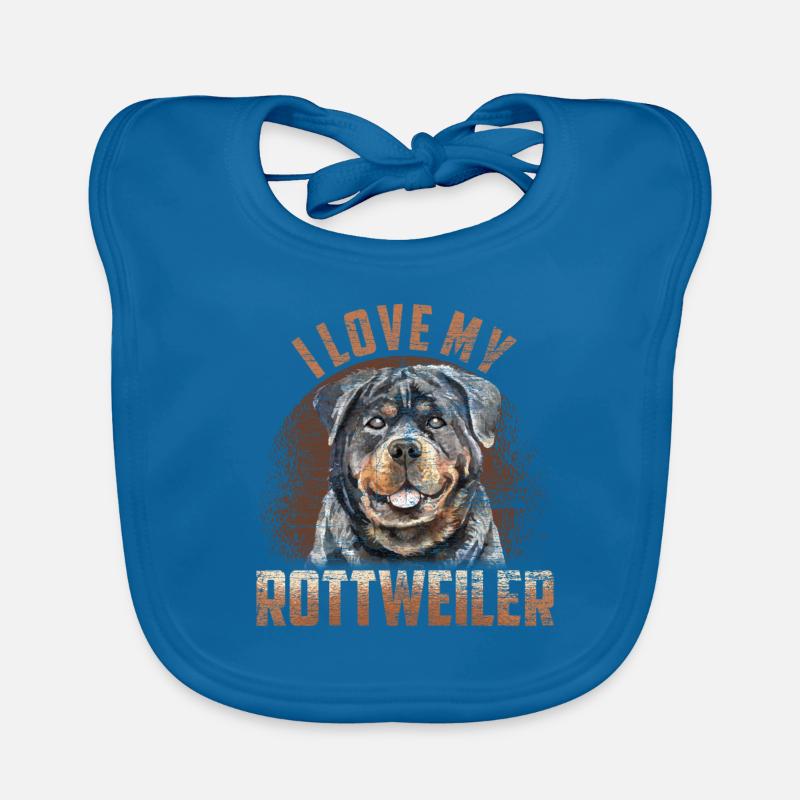 La passion de Rottweiler Bavoir bio Bébé