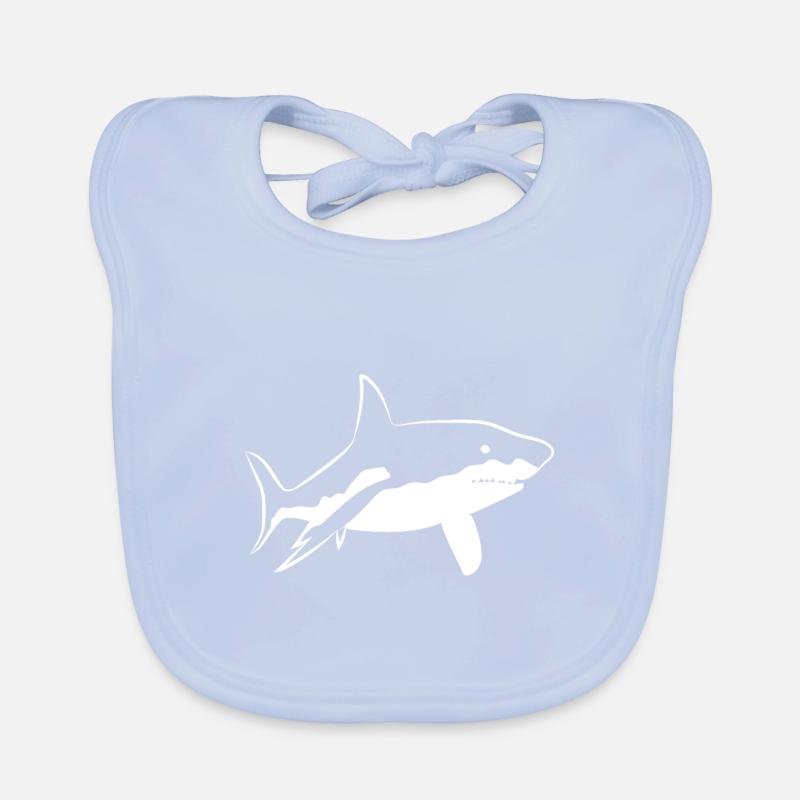 Shark fish Organic Baby Bibs