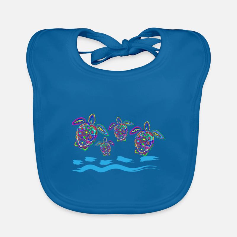Turtle turtles Organic Baby Bibs