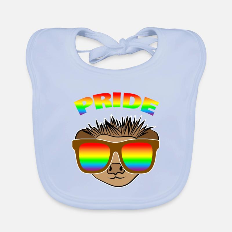 Igel Regenbogen Baby Bio-Lätzchen