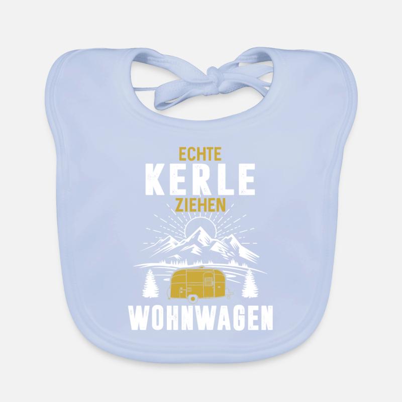 Real guys pull caravans Organic Baby Bibs