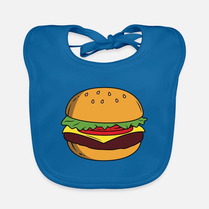Burger Cheeseburger Fast Food geschenk Baby Bio-Lätzchen
