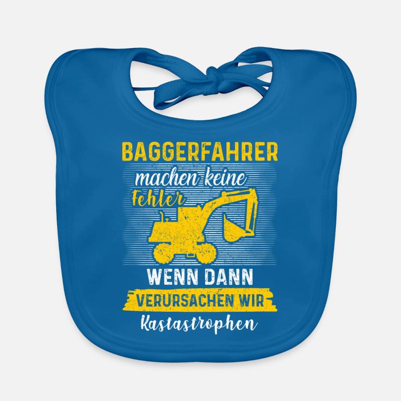 Lustiges Baggerfahrer Bagger Baggerführer baggern Baby Bio-Lätzchen