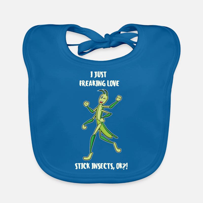 Juste freaking love stick insectes bâton insecte Bavoir bio Bébé