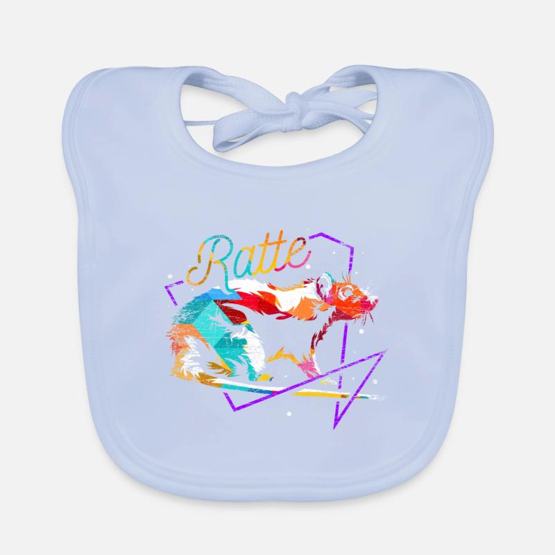Rat polygon Organic Baby Bibs