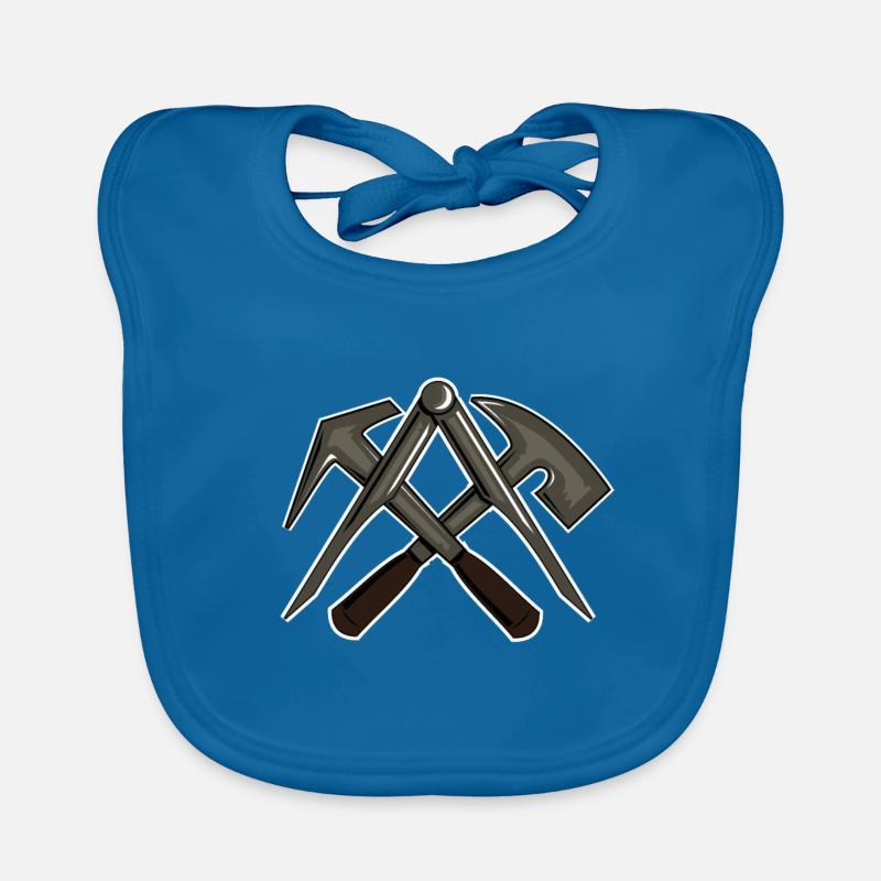 Roofer roofer master apprentice gift Organic Baby Bibs