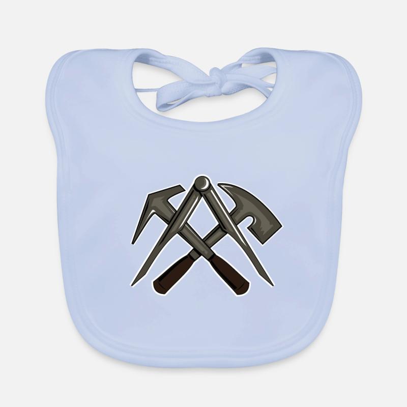 Roofer roofer master apprentice gift Organic Baby Bibs