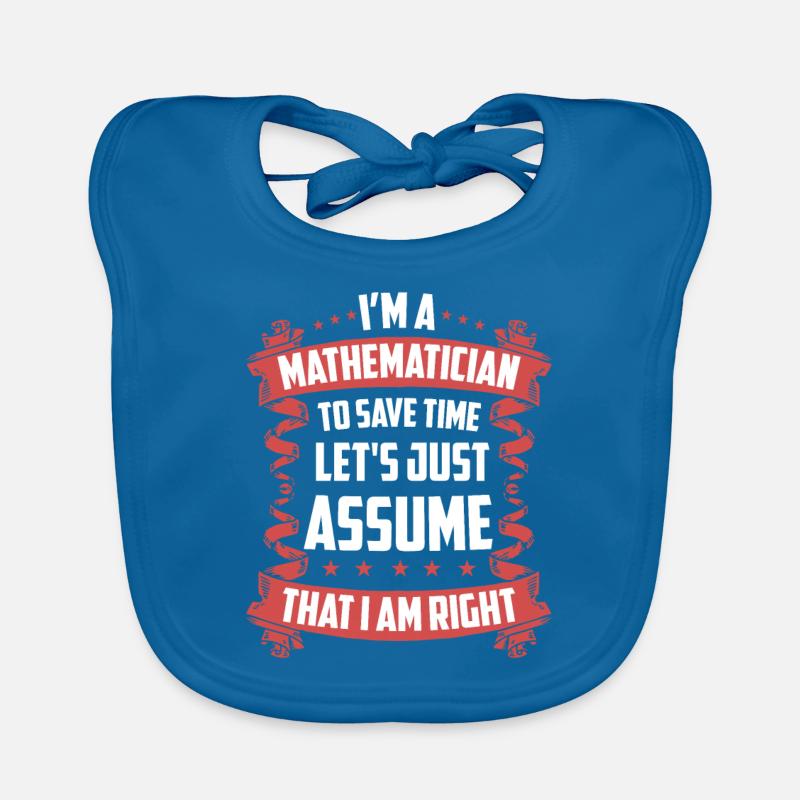 Cadeau mathématicien math Bavoir bio Bébé