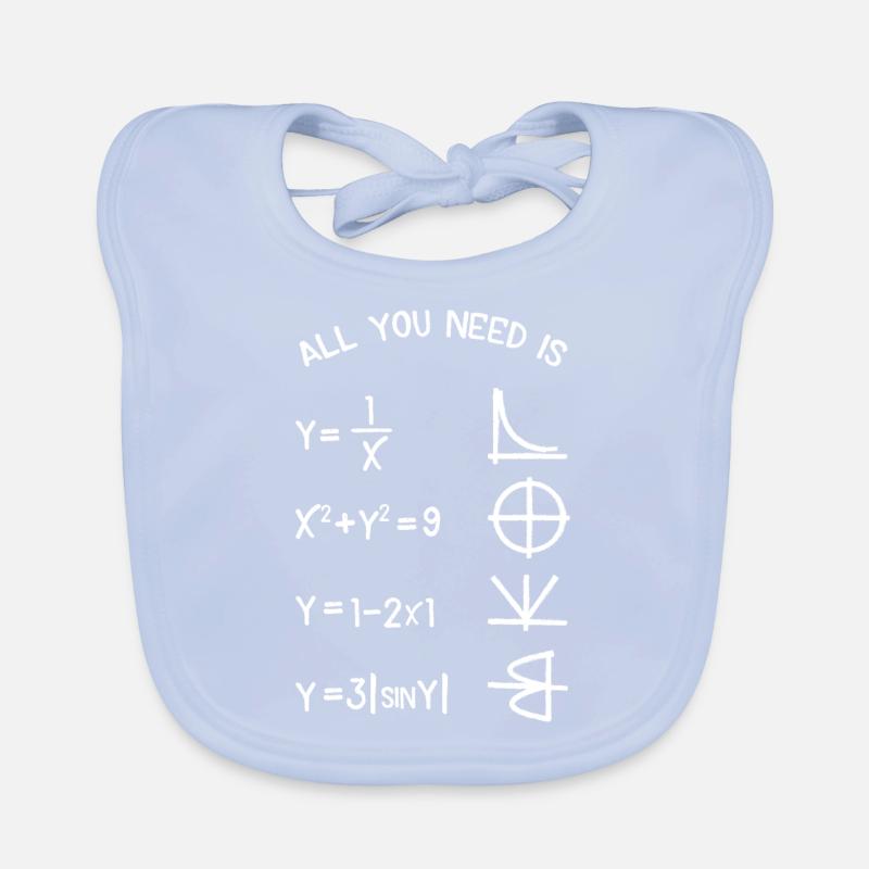 LOVE Math Bavoir bio Bébé
