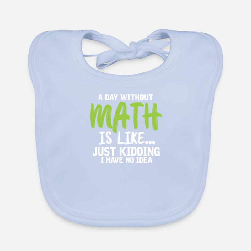 maths Organic Baby Bibs