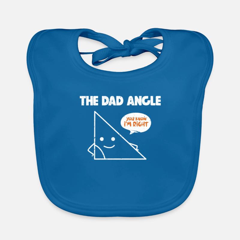 math - Bavoir bio Bébé - bleu paon