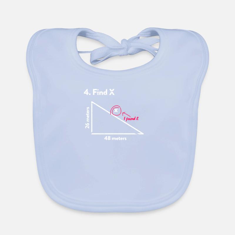 maths Organic Baby Bibs