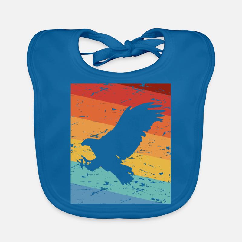 aigle - Bavoir bio Bébé - bleu paon