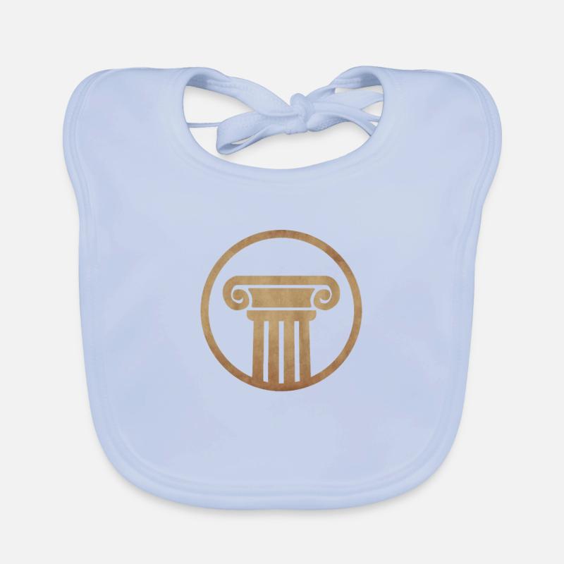 Ancient Column Organic Baby Bibs
