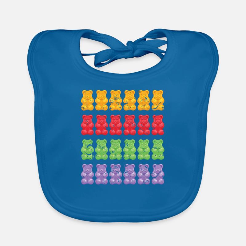 Bear gummi bear Organic Baby Bibs