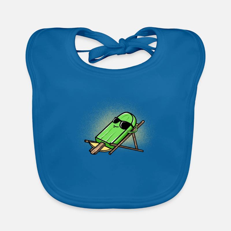 popsicle sun bathing gift Organic Baby Bibs