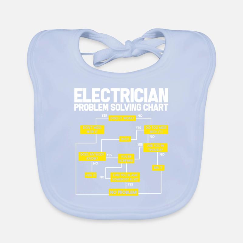 electrician electrical engineering master trainee apprentice Organic Baby Bibs