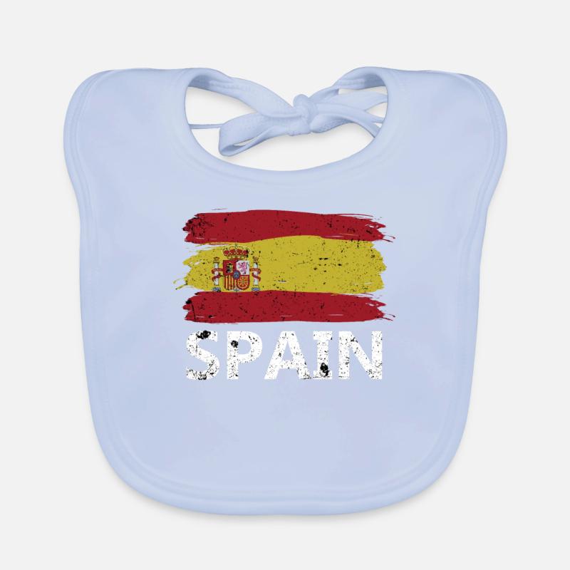 Drapeau espagnol Bavoir bio Bébé