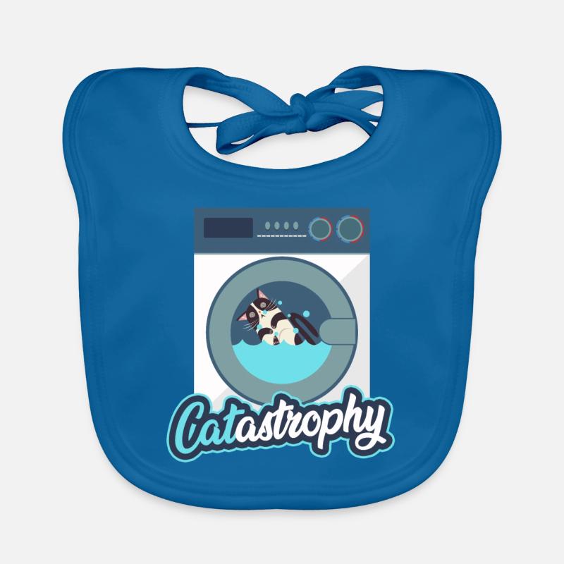 Chat dans la machine à laver Bavoir bio Bébé