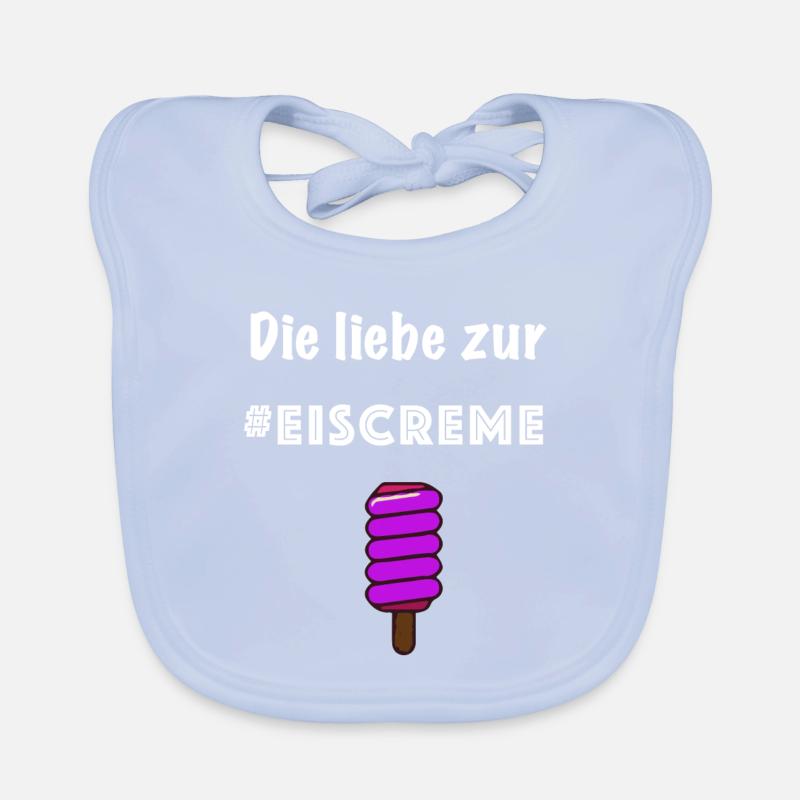 Die Liebe zur #EISCREME Lecker Eis Geschmack Baby Bio-Lätzchen